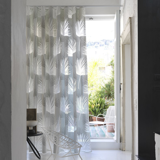 Immagine di Tenda per soggiorno, salotto, cameretta 4 metri con disegno foglia tyler via roma 60
