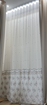 Immagine di Tenda per soggiorno, salotto, camera da letto 4 metri con disegno ricamato su crepe e tulle, galliera60