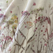 Immagine di Tenda per soggiorno, cucina, cameretta 4 metri misto lino,  fantasia floreale, cardo, padana tessuti