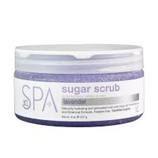 Immagine di Esfoliante corpo, scrub zucchero, lavanda + menta, 227ml, bcl sugar scrub