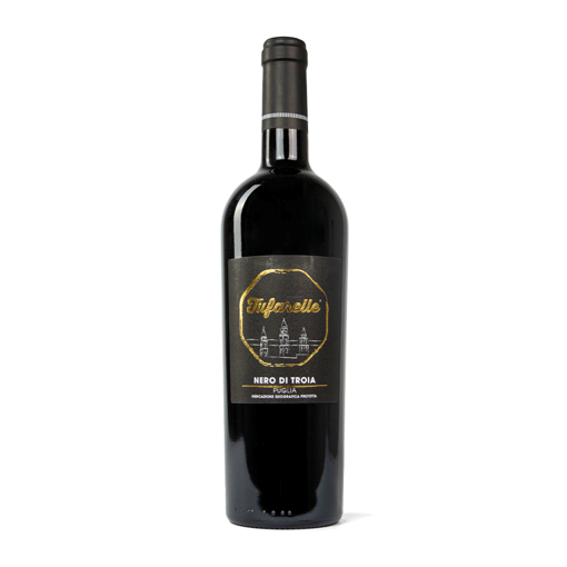 Immagine di Vino rosso, 3 bottiglie da 750ml, nero di troia in purezza 100%, 13% vol. alc.