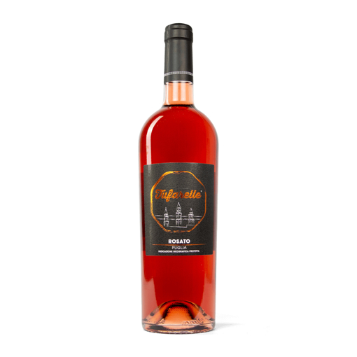 Immagine di Vino rosato, 3 bottiglie da 750ml, rosato puglia igp, nero di troia, montepulciano, 12% vol. alc.