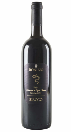 Immagine di Vino rosso biologico, Primitivo, 6 bottiglie da 75cl, Biacco