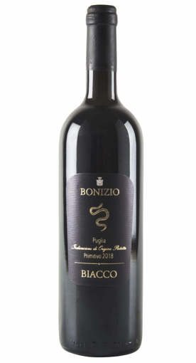 Immagine di Vino rosso biologico, Primitivo, 6 bottiglie da 75cl, Biacco