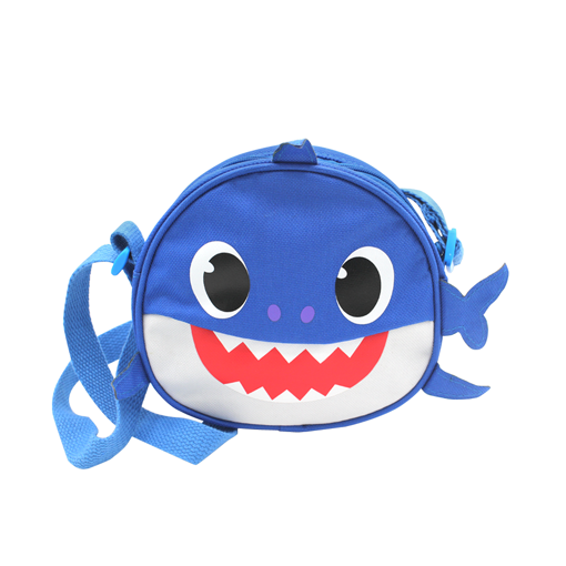 Immagine di Borsetta, borsa per bambini Baby shark con tracolla e cerniera Daddy Shark