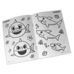Immagine di Portamerenda, 12 pennarelli Carioca, sticker adesivi, libro da colorare, set bambini Baby Shark