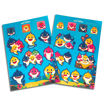 Immagine di Portamerenda, 12 pennarelli Carioca, sticker adesivi, libro da colorare, set bambini Baby Shark