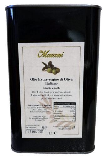 Immagine di Olio extravergine di oliva in lattina da 1lt