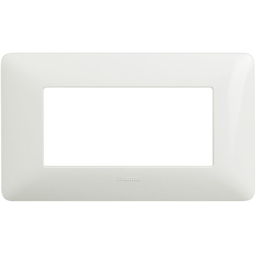 Immagine di Placca a 4 moduli serie matix bianco