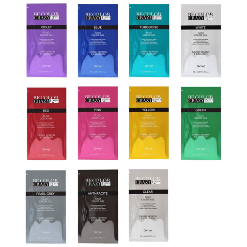 Immagine di Be color crazy 12 min. fluo color gel 30ml - colore: turchese