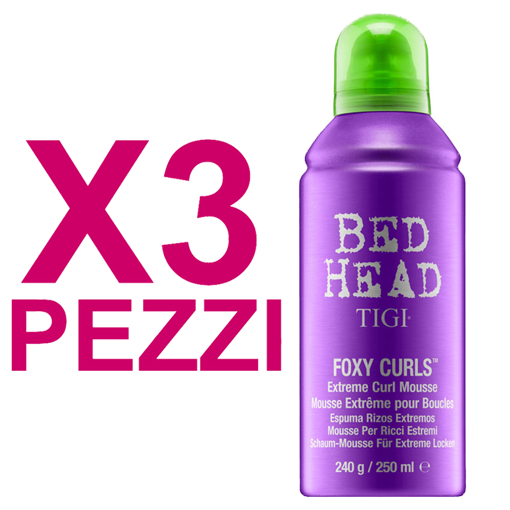 Immagine di Tigi kit bed head foxy curls extreme curl mousse 250ml 3 pezzi - colore: