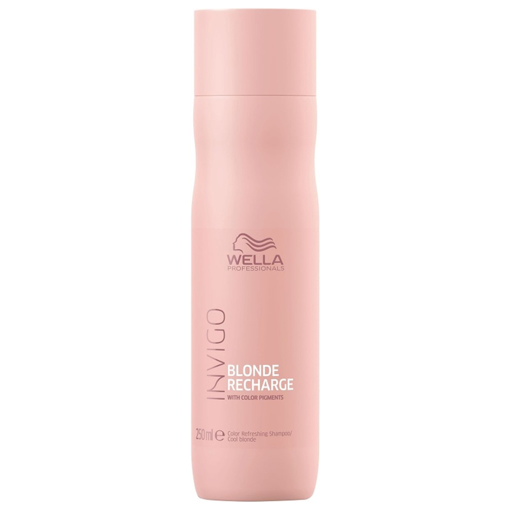 Immagine di Wella invigo blonde recharge shampoo cool blonde 250ml - colore: