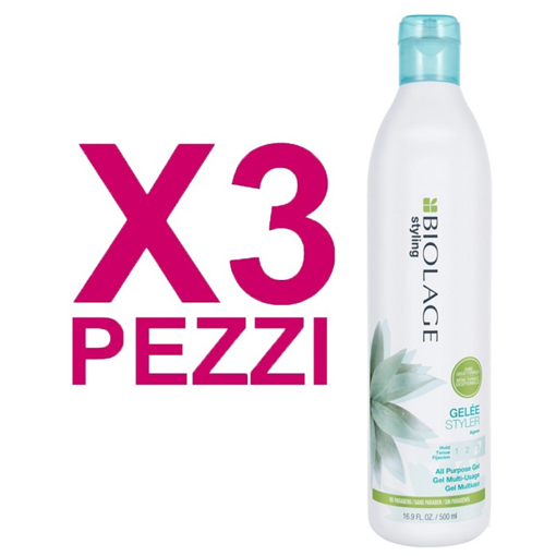 Immagine di Matrix kit biolage styling gelee 500ml 3 pezzi - colore: