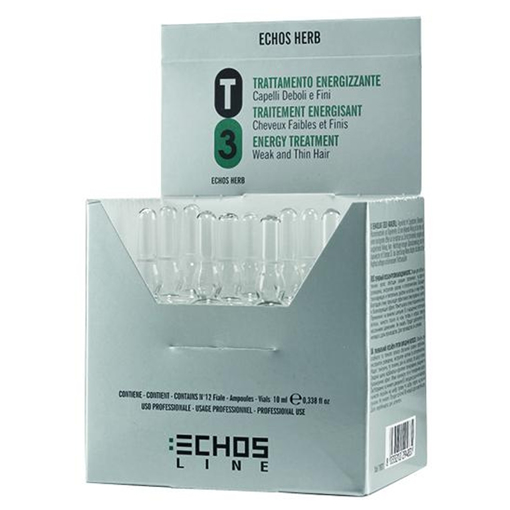 Immagine di Echosline t3 trattamento energizzante capelli deboli e fini 12x10ml - colore: