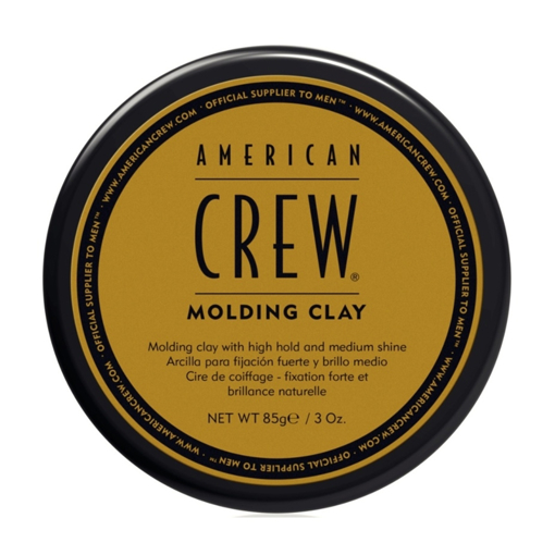 Immagine di American Crew Molding Clay Cera Styling Capelli Tenuta Forte con Finitura Mediamente Brillante, 85g