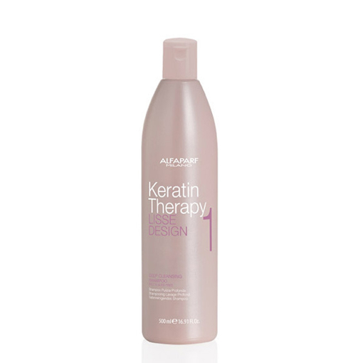 Immagine di Alfaparf milano lisse design keratin therapy 1 deep cleansing shampoo 500ml