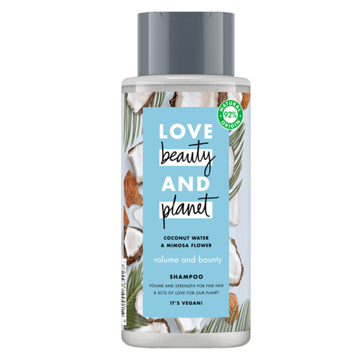 Immagine di Love beauty and planet coconut water &  mimosa flower shampoo volume and bounty 400ml - colore: