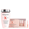 Immagine di Kerastase kit genesis bain nutri fortifiant shampoo 250ml + fiale anticaduta 10x6ml - colore: