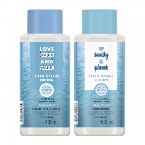 Immagine di Love beauty and planet kit capelli secchi hydrating shampoo + hydrating conditioner 400ml - colore: