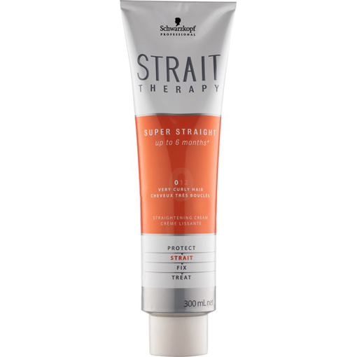 Immagine di Schwarzkopf strait therapy super straight 0 crema stirante curly 300ml - colore: