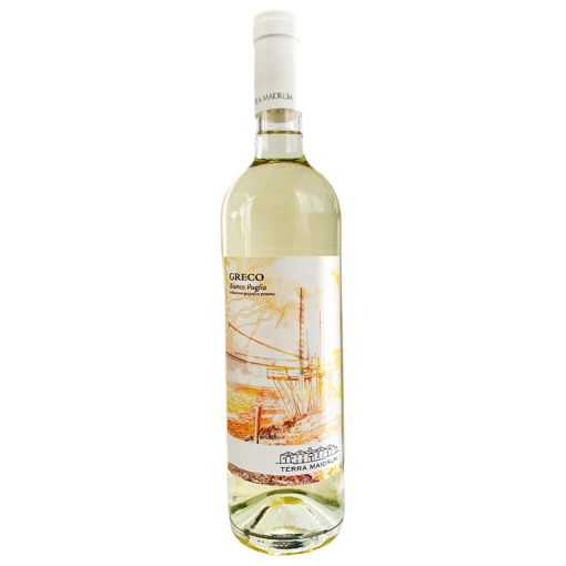 Immagine di Vino bianco greco  i.g.p. puglia bottiglia da 750ml