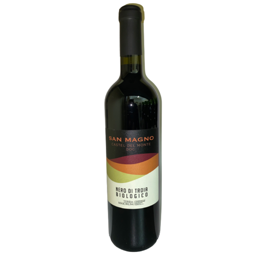 Immagine di Vino rosso  biologico san magno d.o.c. castel del monte - bottiglia da 750 ml