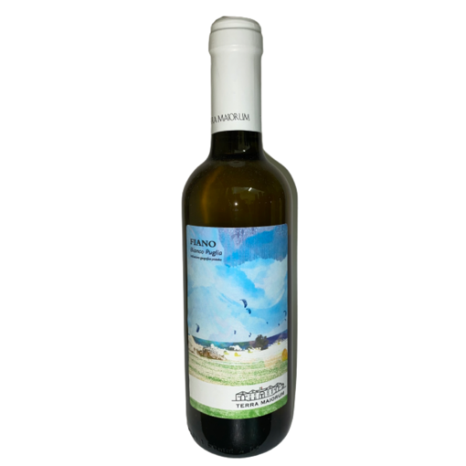 Immagine di Vino bianco fiano i.g.t. puglia - bottiglia da 350ml