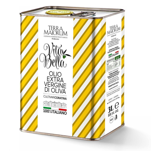 Immagine di Olio extra vergine di oliva tradizionale  vita bella lattina da 3lt