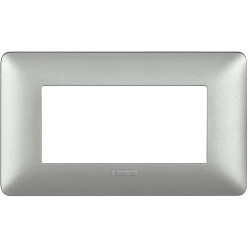 Immagine di Placca 4 moduli serie matix silver