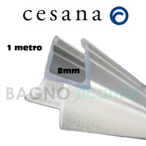 Immagine di Guarnizione sottoporta 1 metro cesana tecnolux tecnostar 8mm 62090044121l