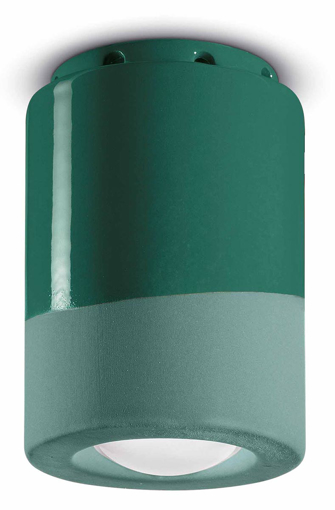 Immagine di Pi plafoniera  ceiling lampverde bottiglia  bottle green - 1 x max 28w e14 - ip20