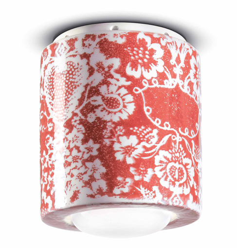 Immagine di Pi plafoniera  ceiling lampming rosso  ming red - 1 x max 53w e27 - ip20