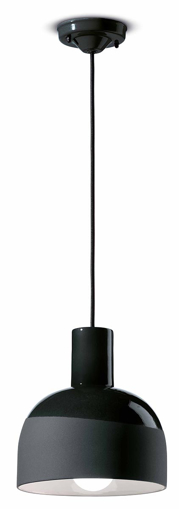 Immagine di Caxixi sospensione  pendantnero carbone  carbon black  - 1 x max 53w e27 - ip20