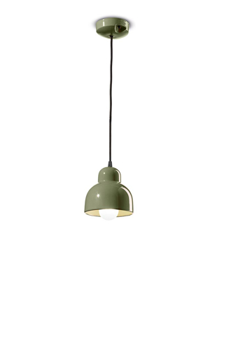 Immagine di Berimbau sospensione grande  large pendantverde salvia  leaf green - 1 x max 53w e27 - ip20