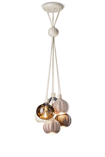 Immagine di Afoxe' sospensione 6 luci grappolo  -  mix tenue  6 - lights pendant  -  mix - 6 x max 28w e14 - ip20