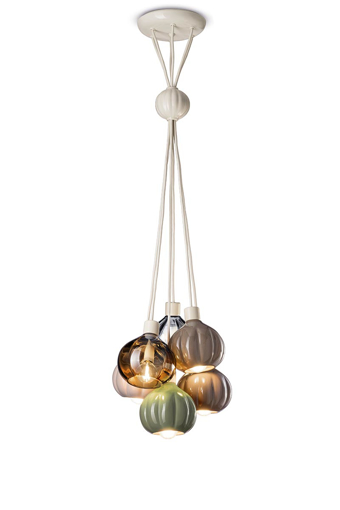 Immagine di Afoxe' sospensione 6 luci grappolo accento vsa  6 - lights pendant vsa accent - 6 x max 28w e14 - ip20