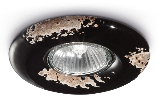 Immagine di Vintage faretto a incasso gu10  spot lightvintage nero  vintage black - 1 x max 40w gu10 - ip20