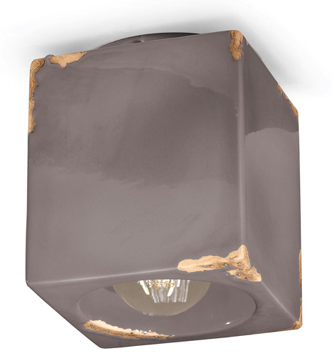 Immagine di Vintage plafoniera  ceiling lampvintage tortora  vintage dove gray - 1 x max 53w e27 - ip20