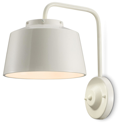 Immagine di 50's applique  wall lamp d.23crema  creme - 1 x max 77w e27 - ip20