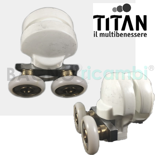 Immagine di Ricambio ruota cuscinetto rotella per cabina doccia curva titan cadas7bt03