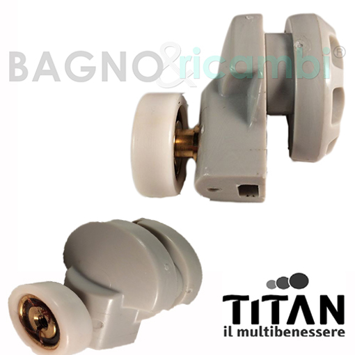 Immagine di Ricambio ruota cuscinetto rotella per cabina doccia grigio titan q8785iu