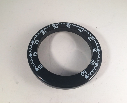 Immagine di Ricambio quadrante per isomix da incasso plastica nera stella 016-31
