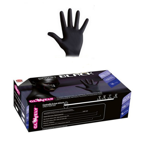Immagine di Glovely guanti da esaminazione in nitrile senza polvere taglia m 100 pezzi - colore: