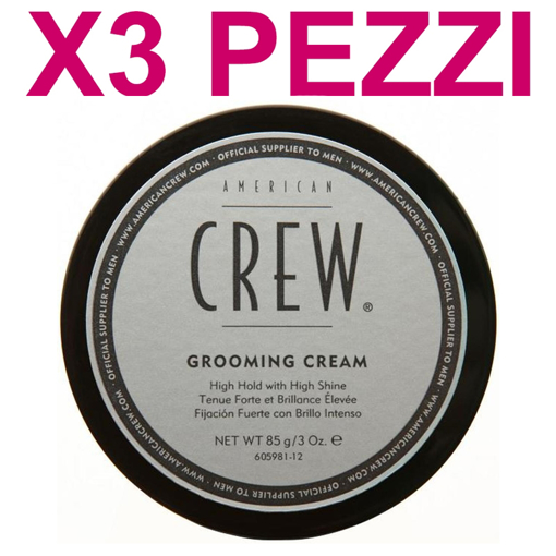 Immagine di American crew Cera per capelli Tenuta Forte kit cera grooming cream 3 pezzi x 85gr