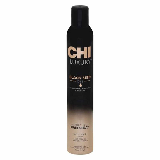Immagine di Farouk chi luxury black seed oil flexible hold hair spray 340g - colore: