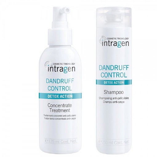 Immagine di Intragen kit dandruff control concentrate shampoo 250ml + treatment 125ml - colore: