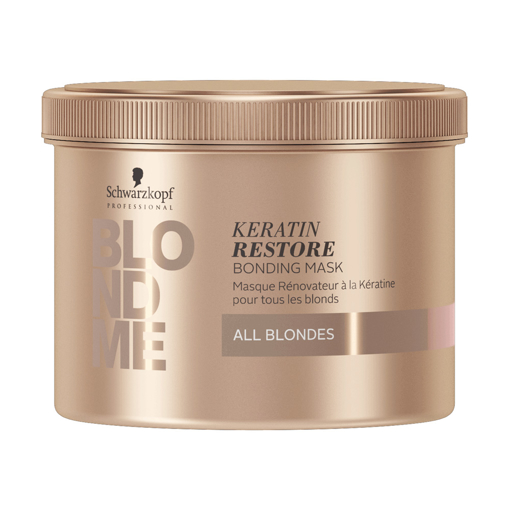 Immagine di Schwarzkopf blondme keratin restore all blondes mask 500ml - colore:
