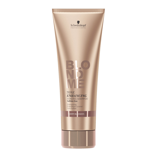 Immagine di Schwarzkopf blondme tone enhanciing warm blondes shampoo 250ml - colore: