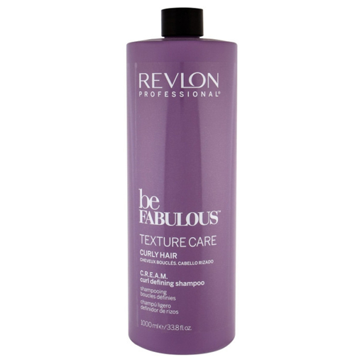 Immagine di Revlon professional be fabulous curly hair c.r.e.a.m. curl defining shampoo 1000ml - colore: