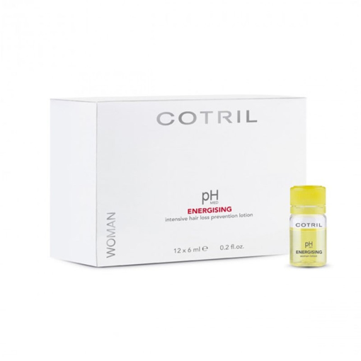 Immagine di Cotril pH Med Energising Intensive hair loss prevention Lotion Woman 12x6ml - fiale anticaduta donna